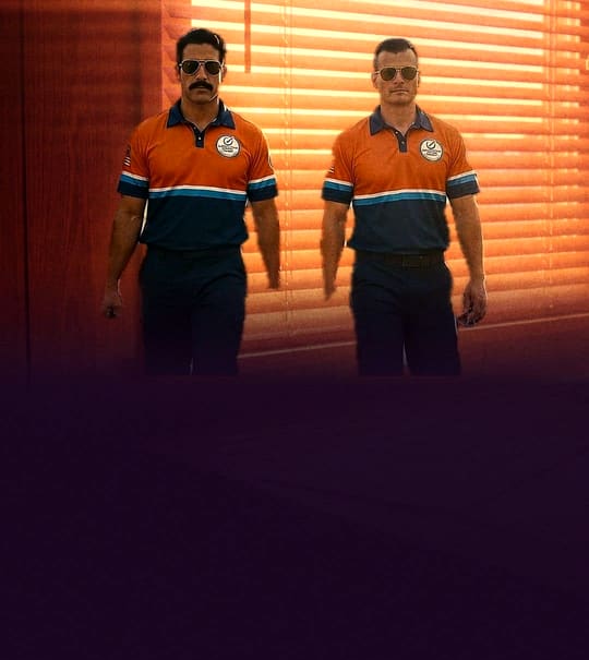 1970s movie-poster art: two Climate Control Services technicians in sunglasses walking toward the camera in front of a kitchen table with two quotes.