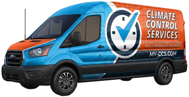 Climate Control Services branded service van
