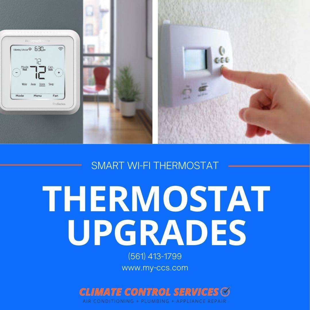 Smart Wi-fi thermostat upgrades by Climate Control Services